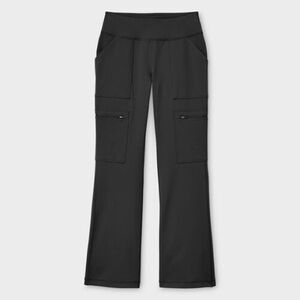 Duluth Trading Co Women's Black Flare Cargo Pants